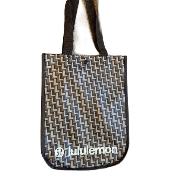 Lululemon shopping tote bag Small brown Holiday Design - Picture 3 of 5